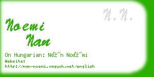 noemi nan business card